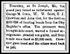 St. Joe Bond Heist, Marion Daily Star St. Joe Bond Heist, Marion Daily Star