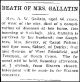 Nancy Ann Sheppard Gallatin Death Notice Nancy Ann Sheppard Gallatin Death Notice