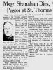 Rev. John J. Shanahan Obituary Rev. John J. Shanahan Obituary